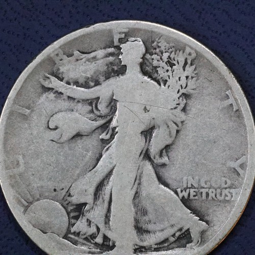 1921 D (Denver) Walking Liberty Silver Half Dollar 50c - Picture 4 of 6
