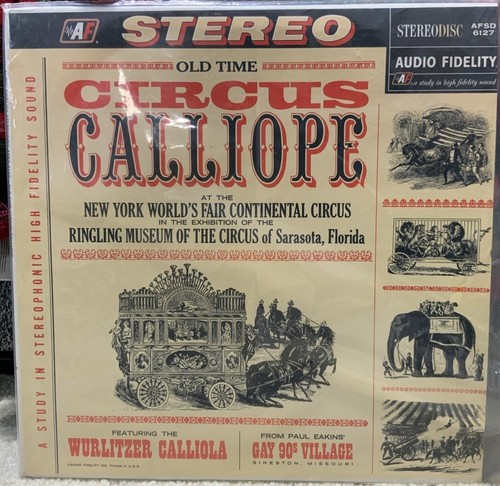 Paul Eakins Old Time Circus Calliope Original 1964 Vinyl Schallplatte (sehr guter Zustand) AFSD6127