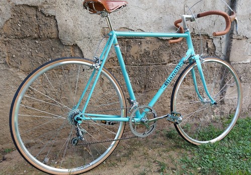 Bici corsa BIANCHI 58 Campagnolo Brooks eroica racing bike rennfahrräder  velo | eBay
