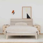 NNEVL Bedside Cabinets 2 pcs 40x34x55 cm Solid Wood Pine