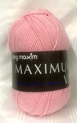 Mary Maxim Maximum Value Yarn - 013 Light Pink - 8 oz. 474 yds Acrylic