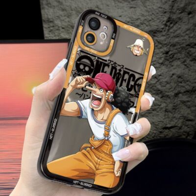 One Piece Anime Für iPhone 11 12 13 Pro X/XS XR Max Case Hülle Schutzhülle TPU