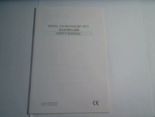 User's Guide Manual - Intel VX Pentium PCI Mainboard PT-7502 motherboard