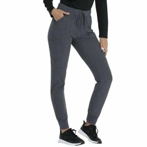 Scrubstar NEUF♈Pantalon de yoga jogger à cordon suprême pour femme taille XS ~ étain bruyère