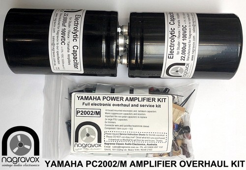 YAMAHA PC2002 PC20002M amplifier electronic capacitor overhaul restoration kit - Picture 2 of 3