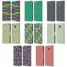 HEAD CASE DESIGNS LEAF PATTERNS 2 LEATHER BOOK WALLET CASE FOR MOTOROLA PHONES
