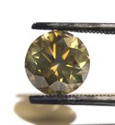 GIA loose certified 2.69ct I1 Natural Fancy Dark Yellow Brown brilliant diamond — photo 3
