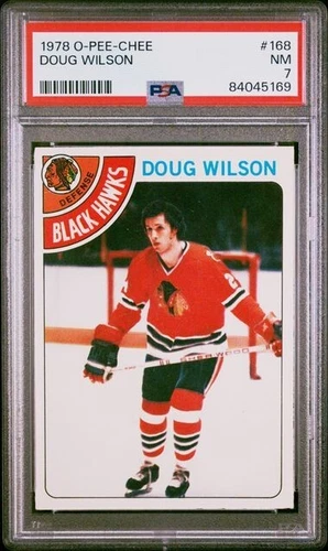 1978-79 O-Pee-Chee #168 Doug Wilson RC Rookie PSA 7