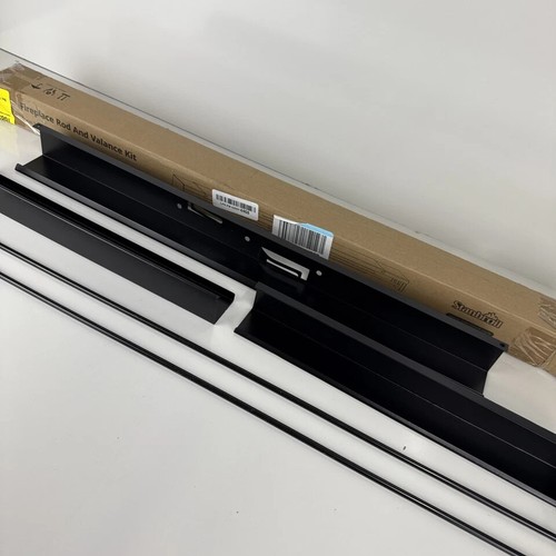 Verstellbare Stange und Volant Set für Kamin Gitter Sichtschutz Vorhang - Bild 8 von 11