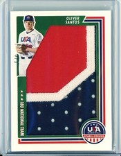 2021 2022 Panini USA Stars & Stripes OLIVER SANTOS Jumbo Jersey PATCH RC 3/5