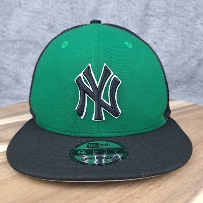 New York Yankees Hat Cap Snapback Green Trucker New Era