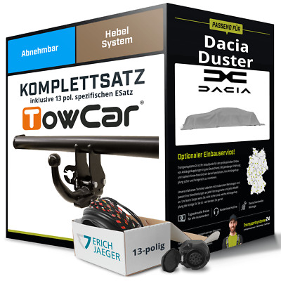 Für DACIA Duster III PYM, PYN Anhängerkupplung abnehmbar +eSatz 13pol 23- NEU