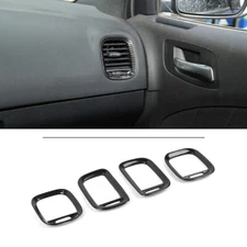 4pcs Dashboard Air Vent AC Outlet Cover Trim Bezels For Dodge Charger 2011-2014