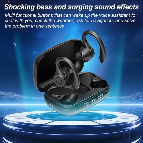 Wireless Headphones Bluetooth 5.3 Headset LED Lights Display Earphone For Gifts - Picture 15 of 20