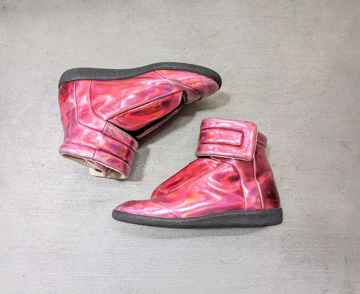 Maison Margiela Future Men 8 41 Red Patent Leather High Top Maison Margiela Future Men 8 41 Red Patent Leather High Top