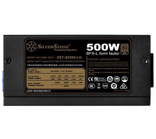 Silverstone SX500-LG SFX-L Form Factor 500W 80Plus Active PFC Modular Power - Picture 2 of 5