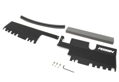 Perrin Fits 15-21 WRX/STI Radiator Shroud (With OEM Intake Scoop) - Black