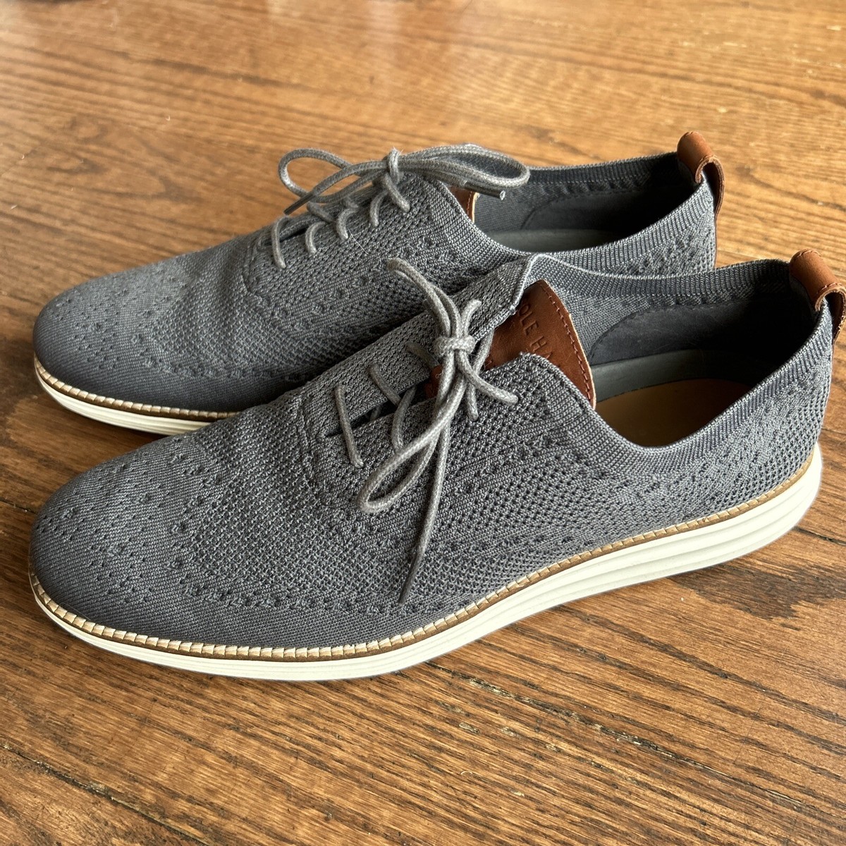 靴 Cole Haan Original Grand Shortwing Gray Cole Haan Original Grand Mens Size US 11 W Shortwing Wingtip