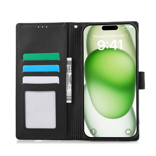 For iPhone 16 16e 15 14 13 12 Pro Max Plus Wallet Case Leather Cards Flip Cover - Picture 9 of 35