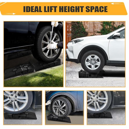 Heavy Duty Car Ramps for Oil Changes and Jack Support Portable Low Profile 2pack - Picture 9 of 11