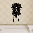 Walplus Black Vintage Cuckoo Clock Bird Pendulum Wall Clock 2-Year Warranty
