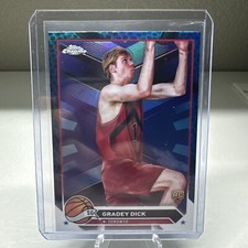 2023-24 Topps Chrome Basketball - Blue Basketball Refractor Gradey Dick #169 RC