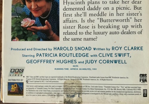 BBC Roy Clarke's Keeping Up Appearances My Family In Broad Daylight VHS Video - Picture 6 of 7