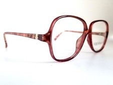 Rare True Vintage Viennaline Semi Clear Wine Eyeglass Frames Germany NOS Large