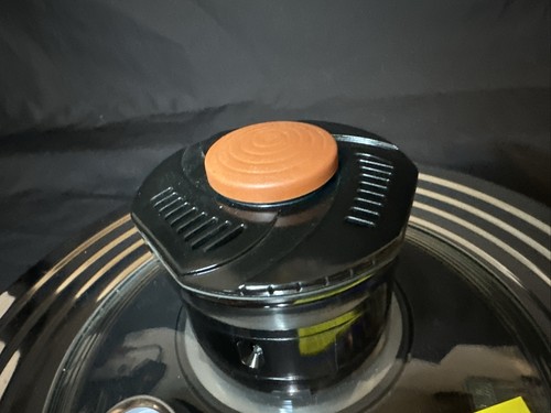 LID ONLY Air Whirl Crisper Lid Air Fryer Cooking Fits 10-12" Pan NO FAN BLADE - Picture 5 of 13