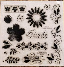 Close To My Heart Endless Friendship Clear Acrylic Stamps D1354 25th Anniversary