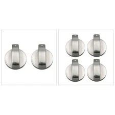 2/4Pcs Universal Metal Rotary Switch Control Knobs 6mm Replacement For Household