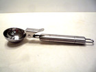 Modern Ice Cream Scoop  Dipper Metal with Thumb Lever ~ 8" long & 2" Scoop