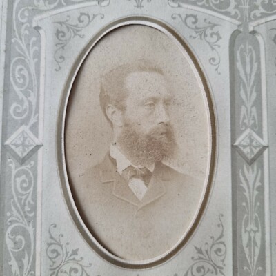 ALTES CDV FOTO Mr Wilde 1870 FOTOGRAF Burrows London Oscar Wilde Family?