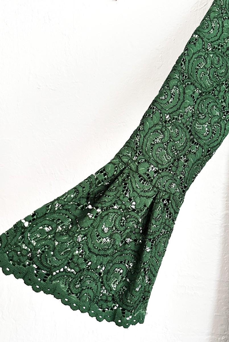 Zara forest green lace dress, Size S | eBay