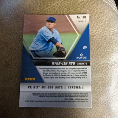 Hyun-Jin Ryu 2021 Panini Mosaic #178 Pink Prizm | eBay