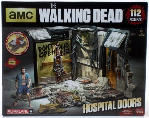 McFarlane WALKING DEAD Hospital Doors Mini-Figure Building Set 112 pcs Rick NEW