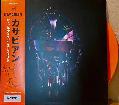 KASABIAN THE ALCHEMIST'S EUPHORIA LP COLORED SIGNED NUMBERED