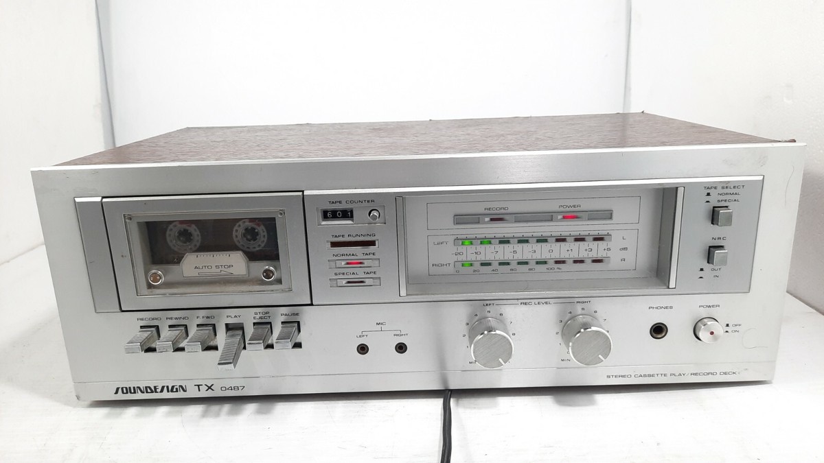 Soundesign Tx-0487 Dolby Cassette Tape Player Circa 1981 Vintage