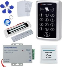 Kit De Sistema Control Acceso Puerta Independiente Cerradura Magnetica Electrica