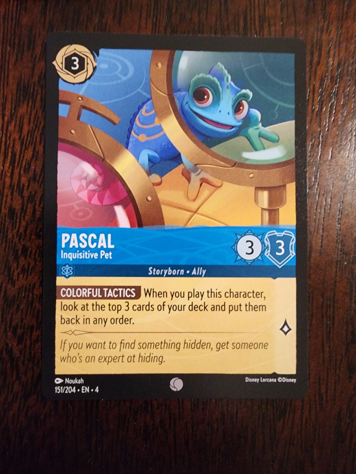 Pascal Inquisitive Pet - Common - Disney Lorcana TCG Ursula's Return #151/204