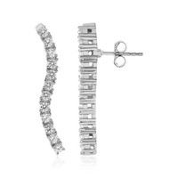Cavill Silberohrringe Damen 925 Sterling Silber Zirkon 1,48Ct Platin