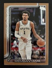 2025 Topps Basketball Victor Wembanyama Gold /2025 #195