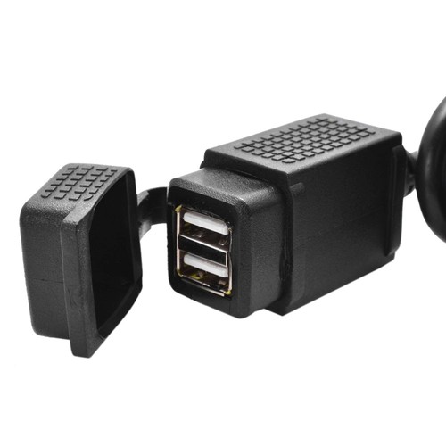 12V 2.1A USB Port Power Socket Waterproof Dual Mobile Charger Motorcycle - 第 2/7 張圖片