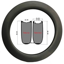 Carbon Fiber Rim 26mm Wide 80mm Depth 700c Road Bicycle Tubeless Tubular Wheels