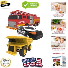 Mold Free Baby Bath Toys, No Hole Bath Toys for Toddlers, Bathtub Cars Set fo...