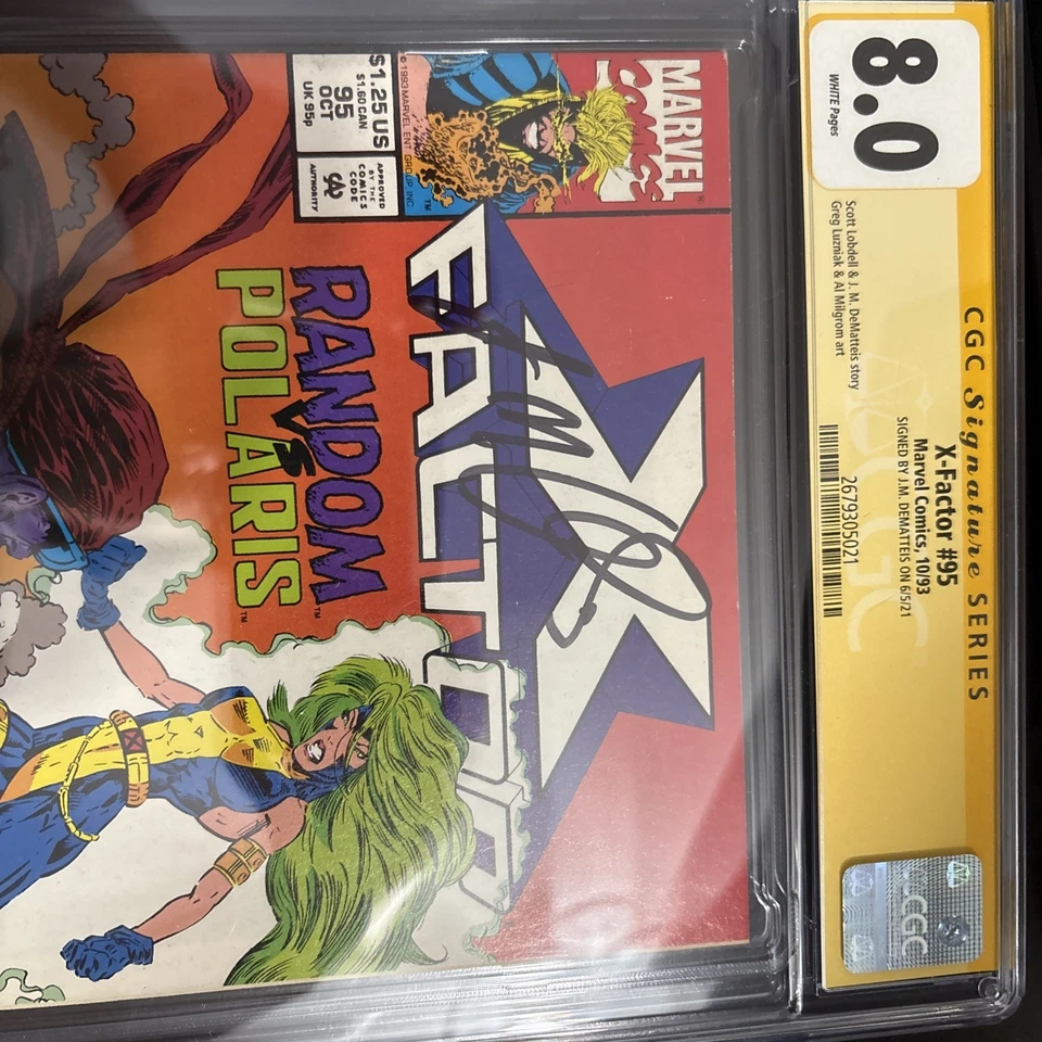 Marvel Comics X Factor #95 CGC 8.0 Signed By J.M. Dematteis 🔥 - Image 3 of 3