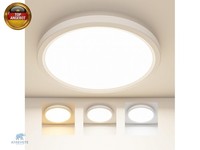 Deckenlampe Led Deckenleuchte, 18W 3Farben-3000K/4000K/6500K, 1800LM/IP44