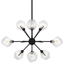 Quoizel PCSVD5034 Salvador 9 Light 30"W Sputnik Chandelier - Black