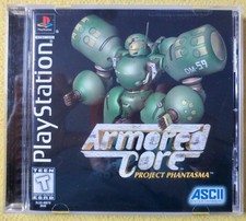 Armored Core: Project Phantasma PS1 ASCII 1998 disc unscratched, manual included