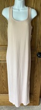 NWT Amazon Essentials Tank Maxi Dress. Size XS. Light Pink/Beige